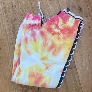 Fenty by Puma Lace Up Sweat Pant Tie Dye SZ M